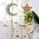 #A 2pcs 5D Keychain Pendant Diamond Painting Kit Art Craft Handmade Gift Decor