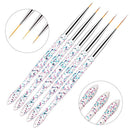 UV Gel Nail Liner Painting Pen DIY Line Stripes Nail Art Brush Nail Drawing Pen