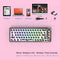 68 Keys RGB 60 Percent NKRO DIY Mechanical Hotswap Keyboard Kits (Black)