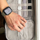 Portable Watch Strap Organizer Watch Band Storage Bag Travel Case (Black) Newly