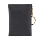 Fashion Leather Women Wallet Multi-slots Keychain Card Holder Coin Clutch Pur