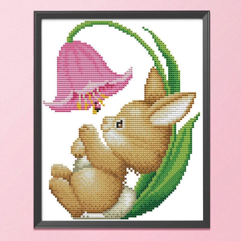 Handmade Counted Cross Stitch Cotton Thread Embroidery Canvas Needlework 22x26CM