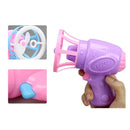 Plastic Electric Automatic Bubble Machine Fan Gun Blower Kids Playing Toys