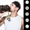Wicking Running Cycling Elastic Pure Color Fitness Headband Men Sports Headband