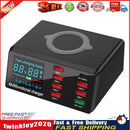 X9 8 Port USB Charger Hub Wireless Charger PD QC3.0 Charging Station (EU) Newly