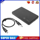 Plastic 3TB USB 2.0 Enclosure Case 2.5 inch SATA SSD HDD Mobile Box
