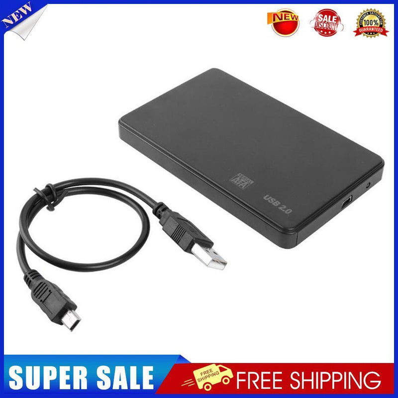 Plastic 3TB USB 2.0 Enclosure Case 2.5 inch SATA SSD HDD Mobile Box