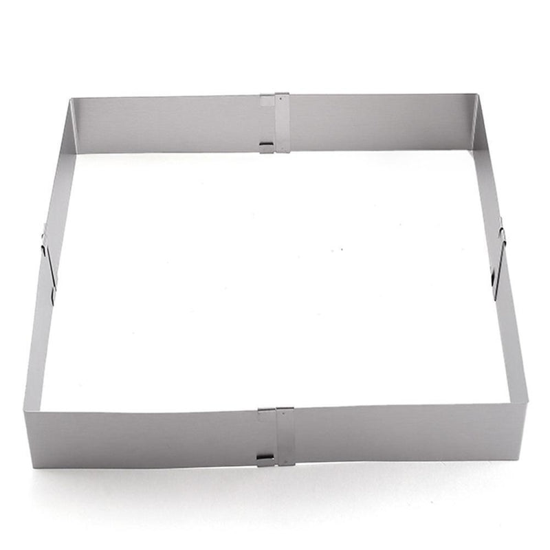 Adjustable Square Mousse Cake Mold Stainless Steel Baking Mould Decorating