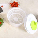 Plastic Large Salad Spinner Leaf Dryer Lettuce Vegs Drainer Dressing Water K9C5
