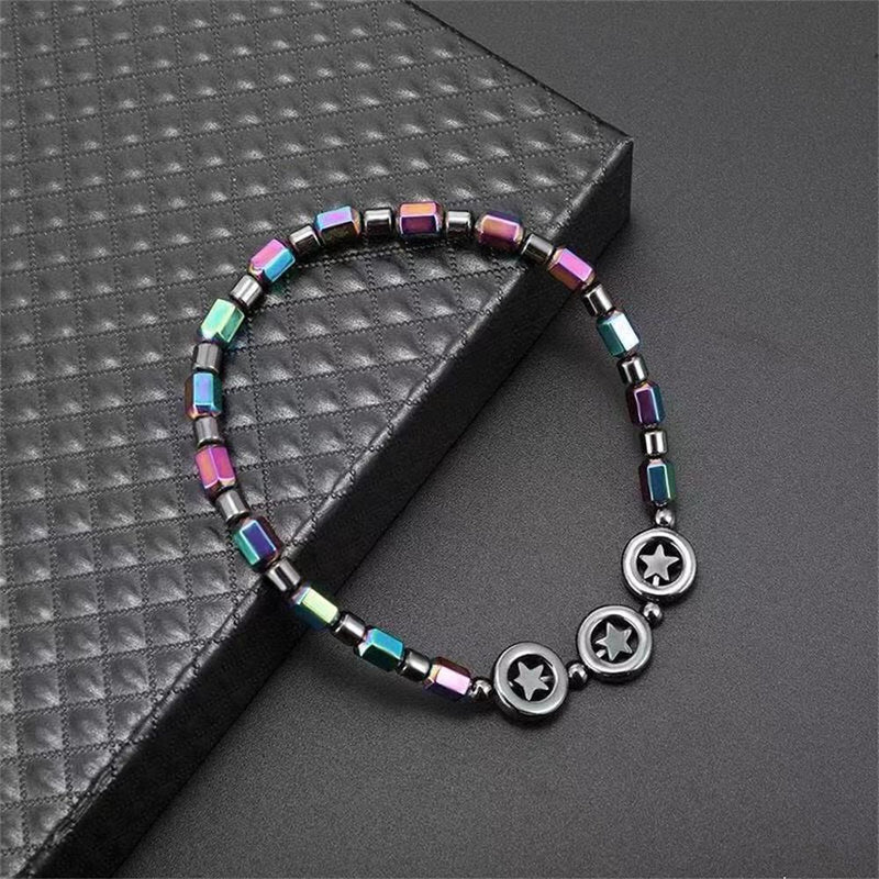 Elastic Jewelry Gift Magnetic Therapy Anklet Hematite Anklet for Women Men