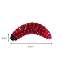 100pcs 2.4cm 0.5g Maggot Bionic Fishing Lures Artificial Soft Bait (Red)
