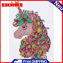 5D DIY Partial Drill Special Shape Unicorns Rhinestone Drawing Decoration Kit