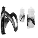 Bicycle Water Bottle Holder Road Bike Fiber Glass Drink Kettle Cage (Black)