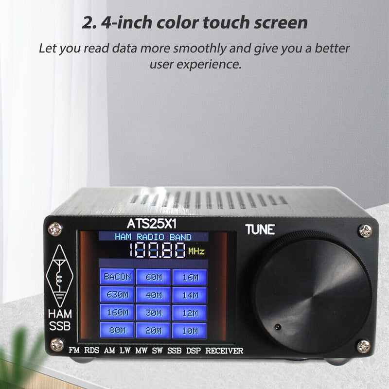 ATS-25X1 Si4732 Full Band Radio Receiver DSP Receiver FM LW SSB w/ Touch Screen