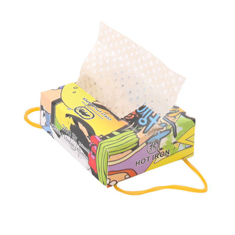 200pcs Hair Perming Dyeing Paper End Wraps Disposable Dyeing Highlight Tiss