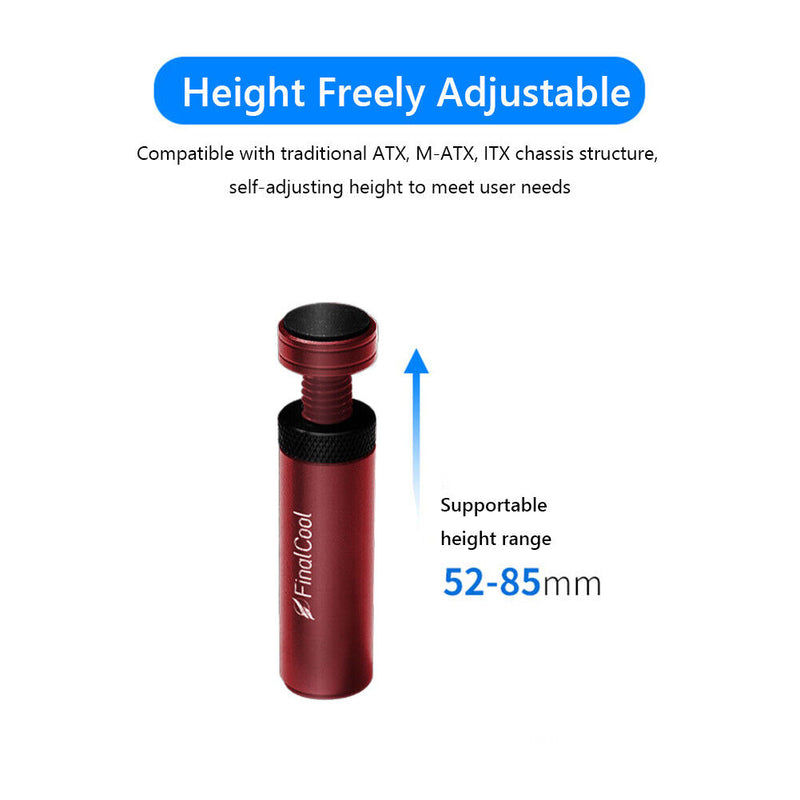 FinalCool XKZ58 Magnetic Telescopic Graphics Card Holder Jack (Red Black)