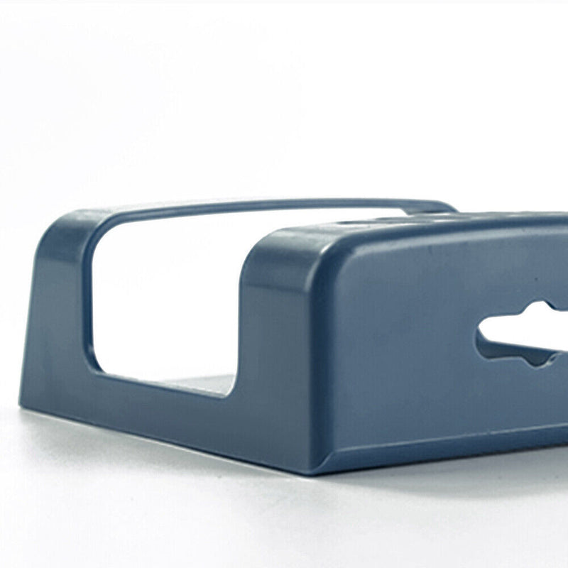 Wall Mounted Remote Control Storage Box Home Phone Holder Case Stand (Blue)