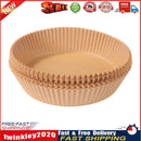 50pcs Non-Stick Air Fryer Paper Liner Baking Steamer Mats Paper (Brown) Newly