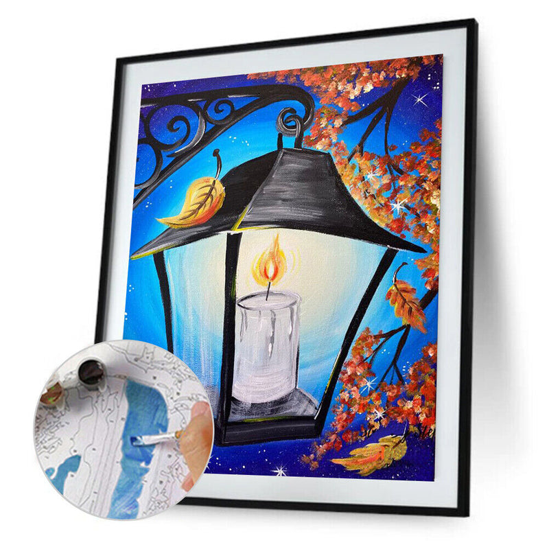 Light in Wind Oil Paint By Numbers Kits Canvas Drawing DIY Coloring Picture