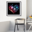 5D Heart Shape Mosaic Diamond Painting Draw Full Round Drill DIY Art Handcraf