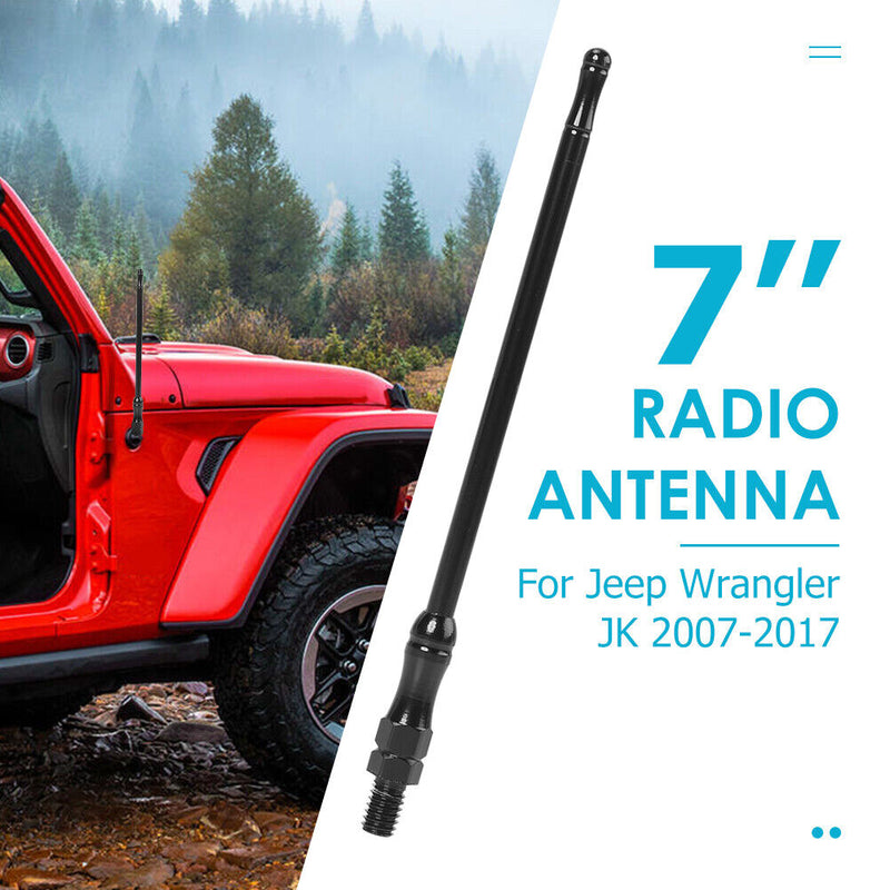 17cm Flexible Metal Car Styling Radio Aerial Antenna for Jeep Wrangler JK 0