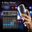 F-4A Professional Wireless 4-channel Audio Mixer Portable Bluetooth-compatibl