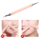 Portable Double-Head Face Blackhead Acne Remover Needle Pimple Blemish Extractor