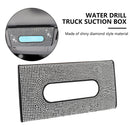 Car Tissue Holder Hanging Paper Towel Clip Leather Tissue Visor Napkin Holder