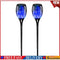 12LED Solar Flame Torch Light Blue Flickering Night Lamp Yard Decor (2pcs) #F