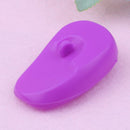 1 Pair Salon Hair Dye Silicone Ear Cover Barber Shop Anti Staining(Purple) Newly