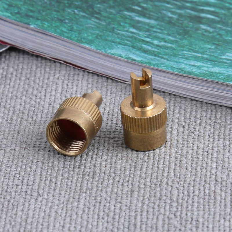 10Pcs Cup Slotted Head Valve Stem Caps for Car Motorcycle Schrader Vent