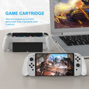 JYS-NS217 for Switch OLED Game Console Hand Grip with Card Storage (White) Newly