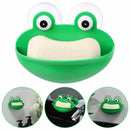 Hanging Shelf Frog Soap Holder Drain Rack Storage Box Cartoon Sucker Soap Dish