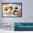 11CT Canvas Horse Embroidery Stamped Cotton Thread Handmade DIY Cross Stitch Kit