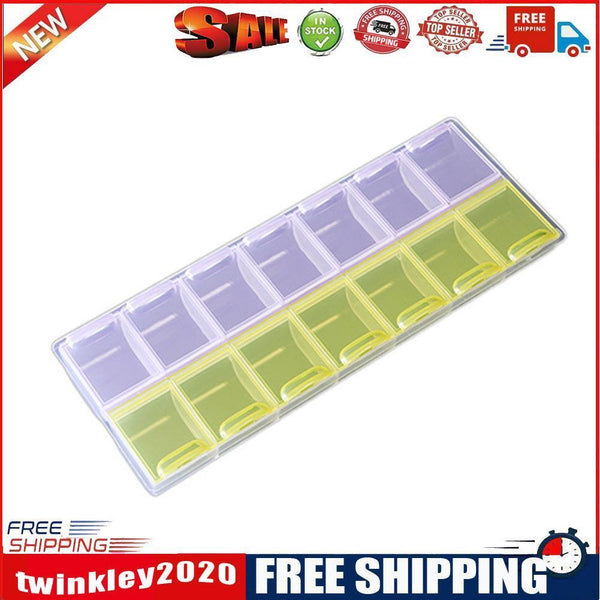 14 Cells Diamond Painting Bead Case Colorful Display Organizer Accessories