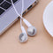 3.5mm In-ear Wired MIC Headphone Phone Universal Music Earphone(White) Newly