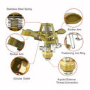 Adjustable Rotate Watering Sprinkler Garden Metal Irrigation System (2pcs)