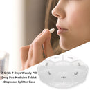 7 Grids 7 Days Weekly Pill Box Container Medicine Tablet Dispenser Splitter