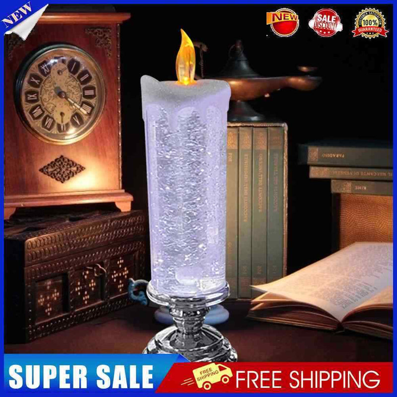 #A Night Lights Tourist Souvenirs LED Glitter Candle for Christmas Birthday Wedd