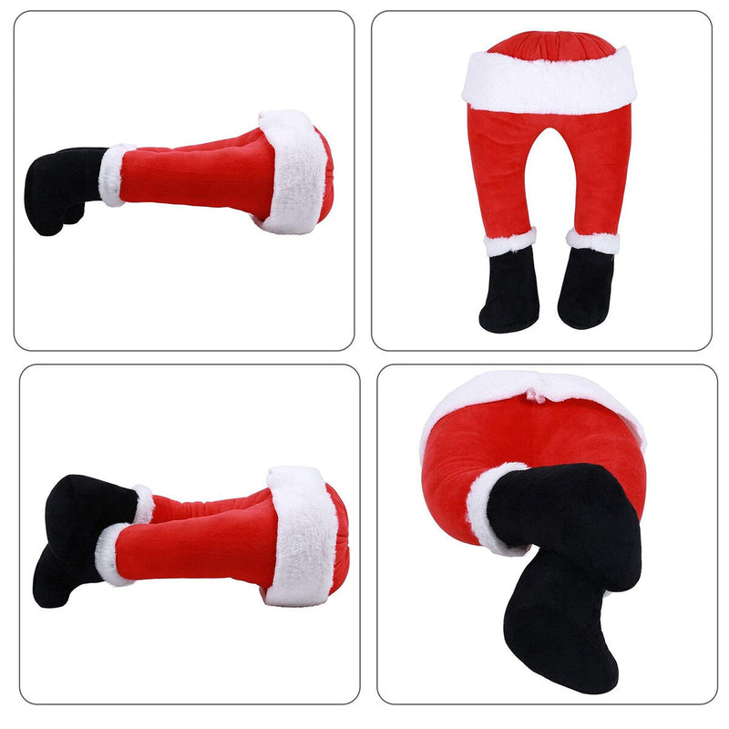 Hanging Christmas Santa Legs Plush Feet Festive Christmas Decorations for Home