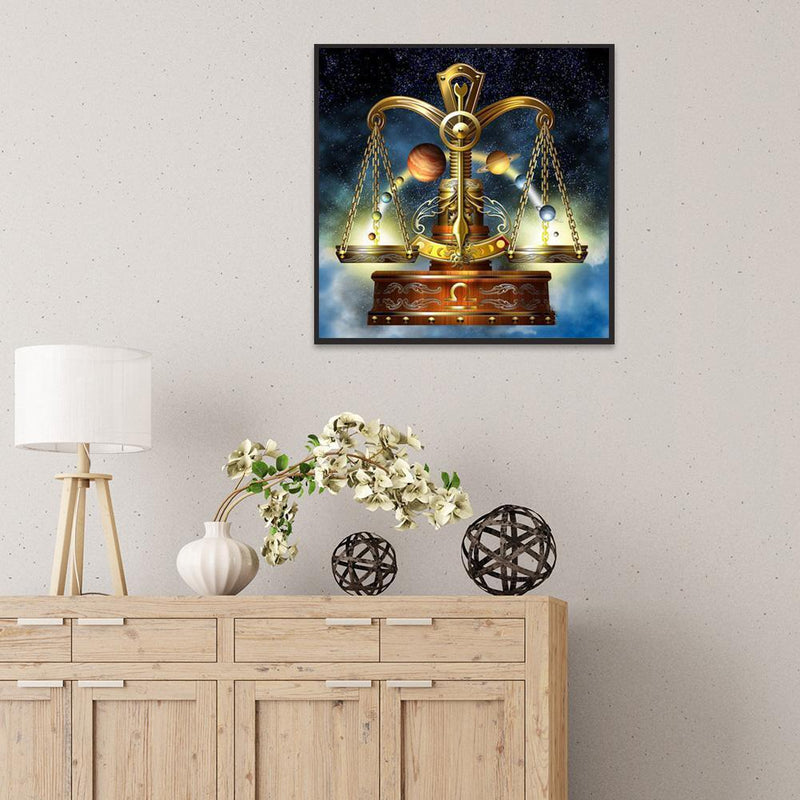 5D DIY Full Drill Diamond Painting Constellation Cross Stitch Kit (Libra) Newly