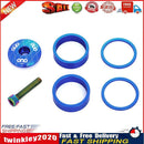 OUO Bicycle Stem Top Cap Headset Cover with Screw Fork Ring Spacer (Blue) Newly