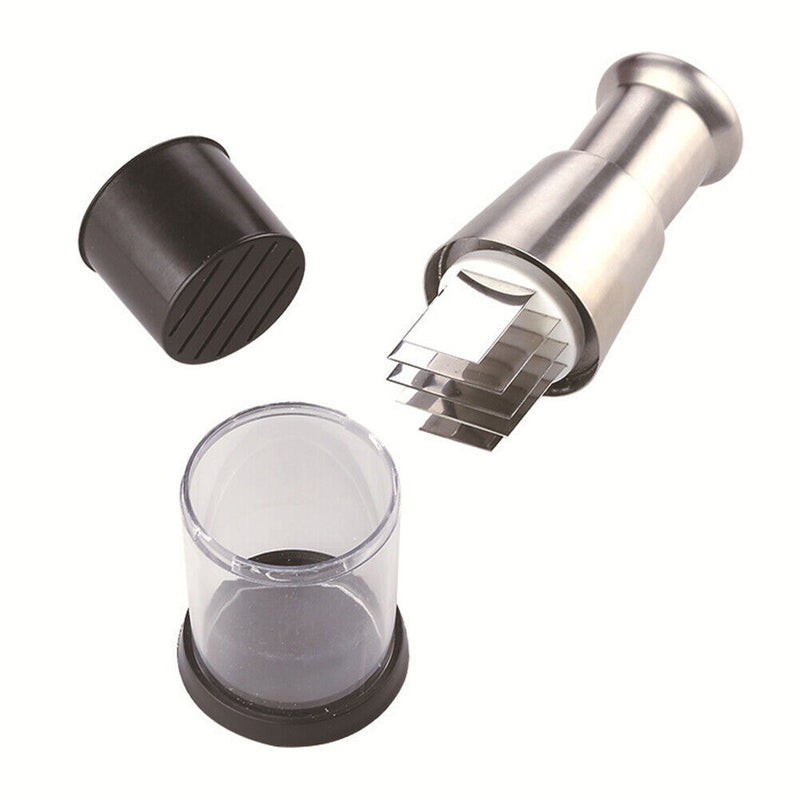 2pcs Manual Onion Garlic Crusher Press-type Stainless Steel Vegetable Cutter