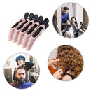 5pcs Sectioning Hair Clamps Alligator Clips Hair Grip Hairpin (Black Pink) Newly