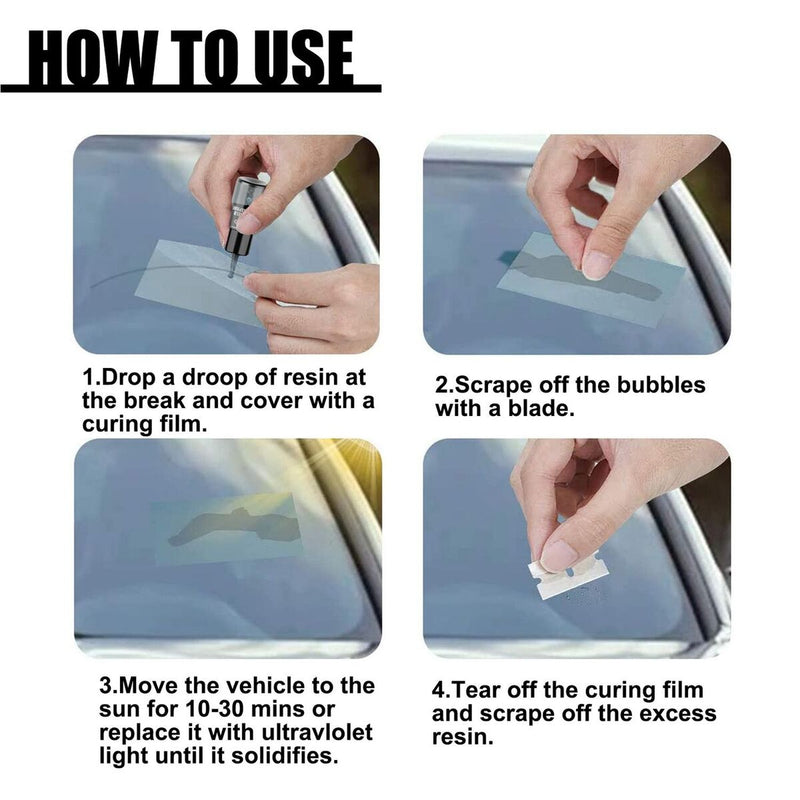 Window Screen 20ML Curing Restore Car Glass Scratch Windshield Cracked Repair
