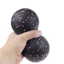 Peanut Massage Ball Body Fascial Yoga Exercise Fitness Ball (Black Pink) Newly