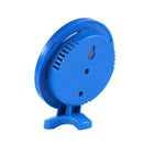 Round Clock Shaped Indoor Outdoor Hygrometer Humidity Thermometer (Blue) Newly
