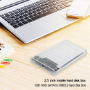 USB 3.1 Type-C Hard Drive Box 2.5"" SATA HDD SSD External Case for Laptop PC