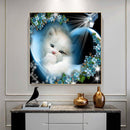 Mosaic Diamond Painting Full Round Drill Handmade 5D Shining Cat DIY Kit Craft