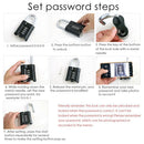 Combination Padlock Code Lock 4-digit Number Password Lock Zinc Alloy